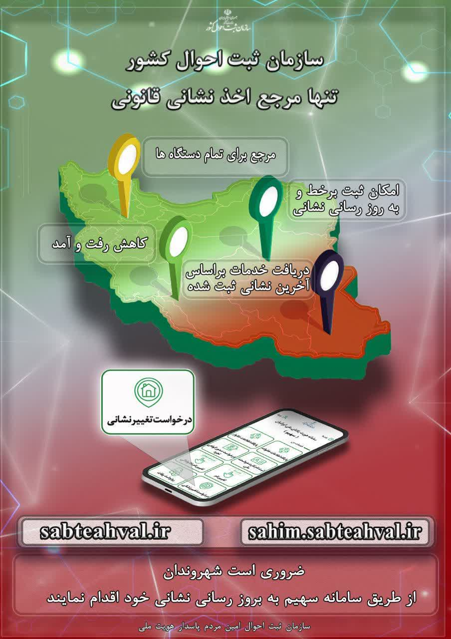 لزوم ثبت نشانی جدید در سامانه سهیم / دستگاه ها حق اخد نشانی از مردم را ندارند